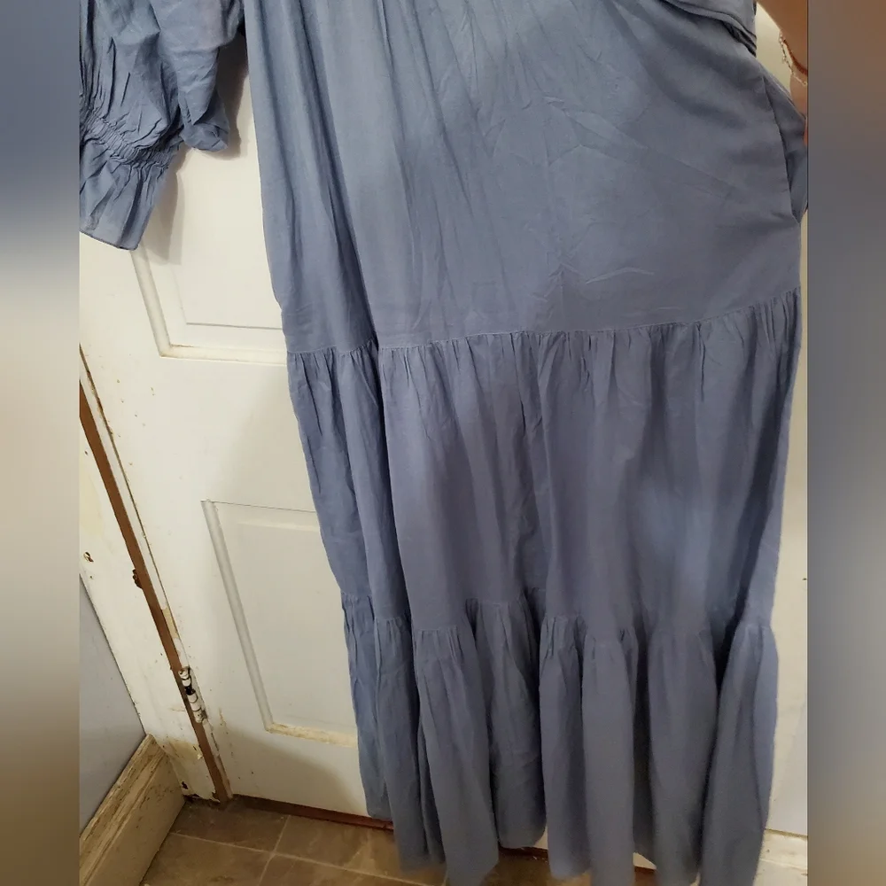 Daughters Of India Sahana Gown - Blue Lagoon - Picture 11 of 11